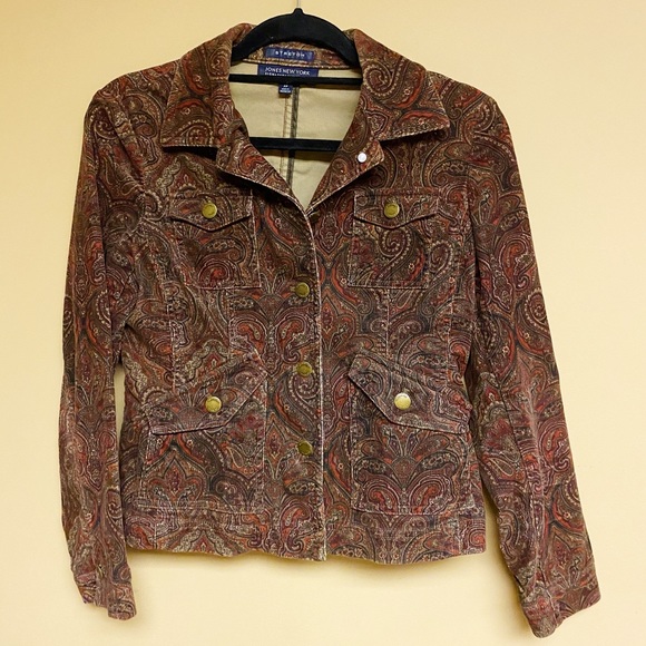 Corduroy Boho (Bohemian) Print Jacket - Picture 2 of 8